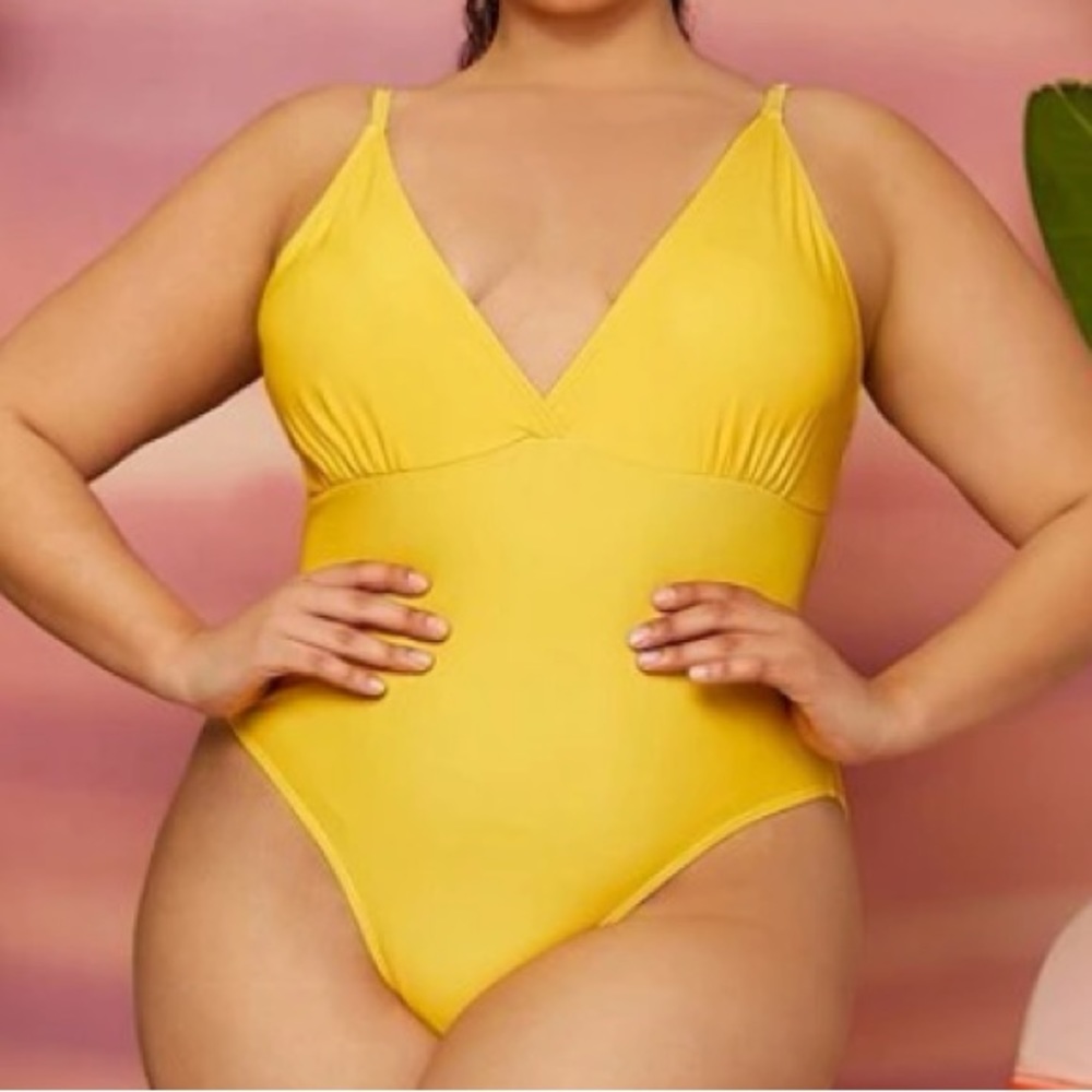 Yellow Hello Kitty One Piece Swimsuit - Picture 2 of 8